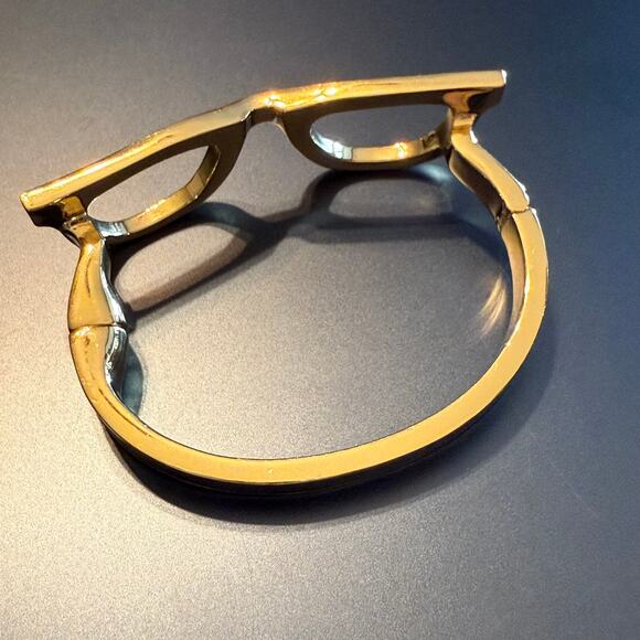 Kate Spade Goreski Eyeglasses Gold & Black Enamel Bracelet - Picture 9 of 9